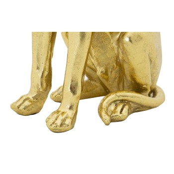 CHIEN AVEC COURONNE D'OR