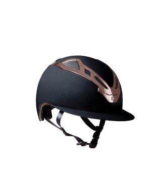 CASQUE DAME APEX CHR BLK MAT/OR ROSE