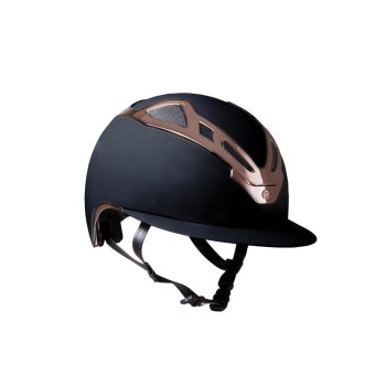 CASQUE DAME APEX CHR BLK MAT/OR ROSE