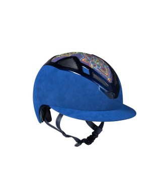 CASQUE APEX DAMASK BLEU DAME