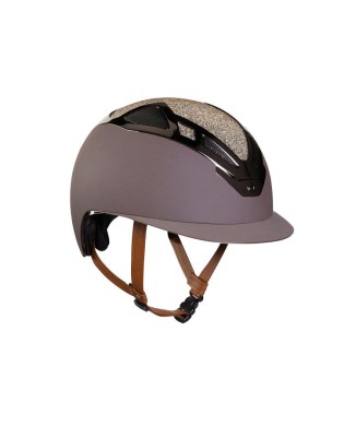 CASQUE APEX SWAROVSKI MARRON