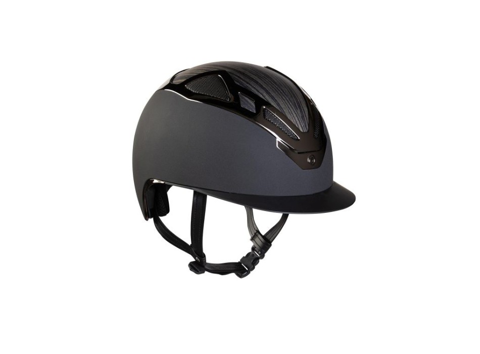 CASQUE APEX WOOD ANTHRACITE MAT