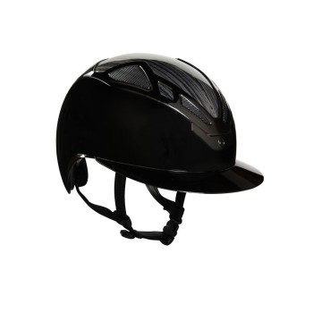 CASQUE APEX WOOD LADY NOIR BRILLANT