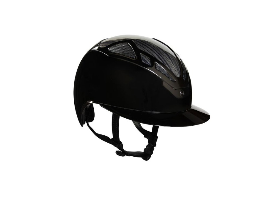 CASQUE APEX WOOD LADY NOIR BRILLANT