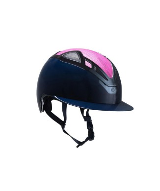 CASQUE APEX WOOD LADY BLEU MARINE ROSE BRILLANT