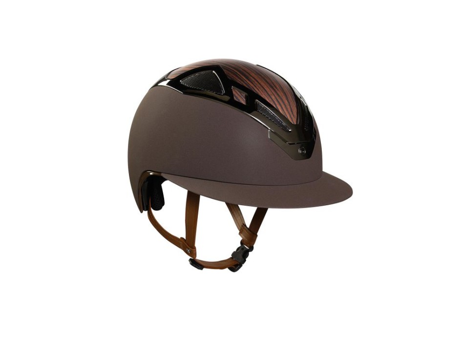 CASQUE APEX WOOD LADY MARRON MAT