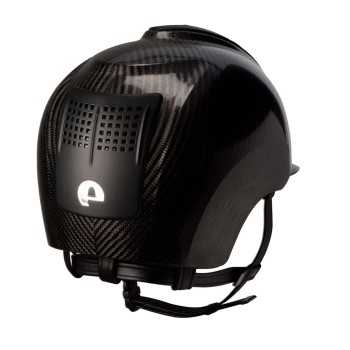 CASQUE E-LIGHT CARBON NOIR BRILLANT AVEC VISIÈRE NOIR MAT ET 2 INSERTS NOIR MAT