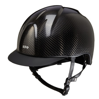 CASQUE E-LIGHT CARBON NOIR BRILLANT AVEC VISIÈRE NOIR MAT ET GRILLE EN ACIER INOXYDABLE PROMO