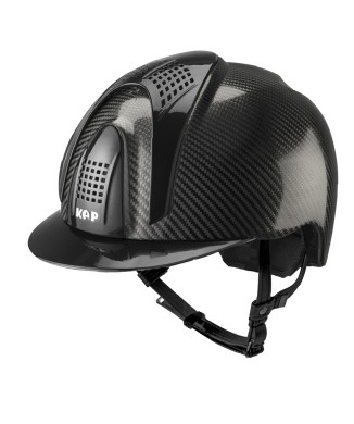 CASQUE E-LIGHT CARBON NOIR BRILLANT AVEC VISIÈRE NOIRE MÉTALLISÉE ET 3 INSERTS NOIR MÉTALLISÉ