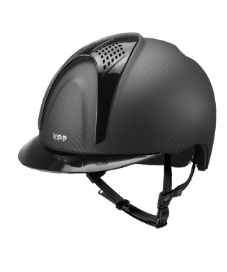 CASQUE E-LIGHT CARBON NOIR MAT AVEC VISIÈRE NOIRE MÉTALLISÉE ET 2 INSERTS NOIR MÉTALLISÉ