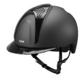 CASQUE E-LIGHT CARBON NOIR MAT AVEC VISIÈRE NOIRE MÉTALLISÉE ET 2 INSERTS NOIR MÉTALLISÉ