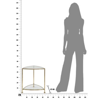 TABLE DE CHEVET TRIANGLE 2 ÉTAGÈRES