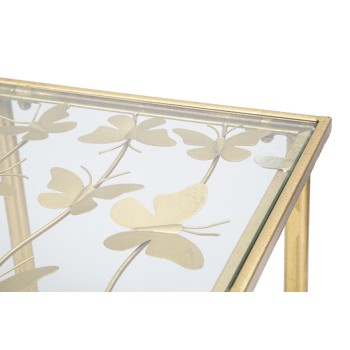 CONSOLE PAPILLONS VERRE