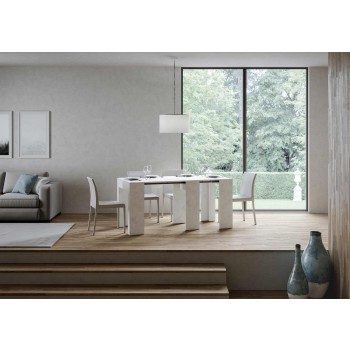 Allin Console - Console extensible 78x47/299 cm Allin Spatulé Blanc