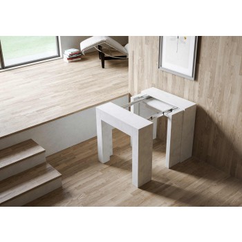 Allin Console - Console extensible 78x47/299 cm Allin Spatulé Blanc