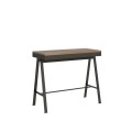 Console extensible 90x40/196 cm Petit bureau Evolution avec structure Anthracite