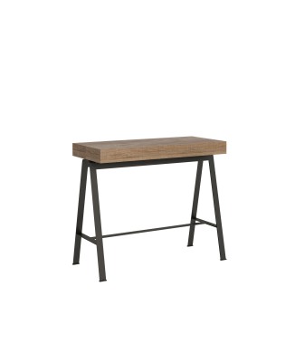 Banc Console Structure Anthracite - Console Extensible 90x40/196 cm Petit Banc Premium Chêne Nature Structure Anthracite