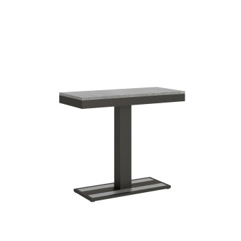 Console Capital Evolution structure Anthracite - Console extensible 90x40/196 cm Capital Small Evolution Chêne Natura structure Anthracite