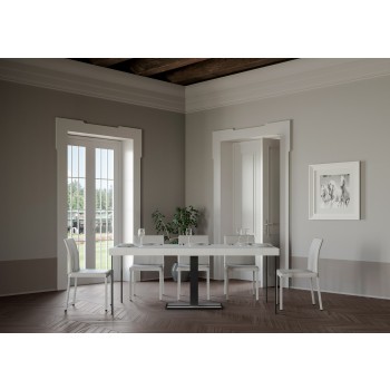 Console Capital structure Anthracite - Console extensible 90x40/300 cm Capital Premium Chêne Natura structure Anthracite