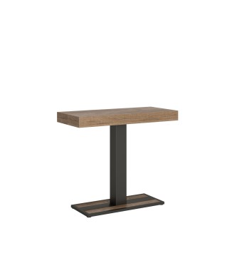 Console Capital structure Anthracite - Console extensible 90x40/300 cm Capital Premium Chêne Natura structure Anthracite