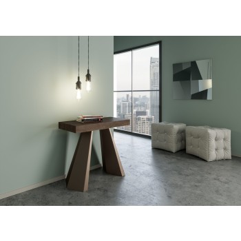 Console Diamante Cadre Ours - Console extensible 90x40/300 cm Diamante Premium Chêne Nature Cadre Ours