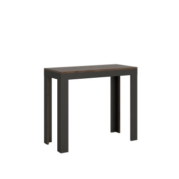 Console Evolution Line structure Anthracite - Console extensible 90x40/300 cm Evolution Line Frêne Blanc structure Anthracite