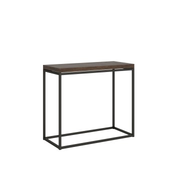 Console Nordica Libra Structure Anthracite - Console ouvrante 90x45/90 cm Nordica Libra Quercia Natura Structure Anthracite