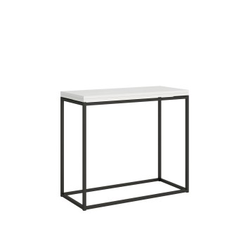 Console Nordica Libra Structure Anthracite - Console ouvrante 90x45/90 cm Nordica Libra Quercia Natura Structure Anthracite