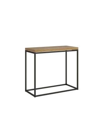 Console Nordica Libra Structure Anthracite - Console ouvrante 90x45/90 cm Nordica Libra Quercia Natura Structure Anthracite