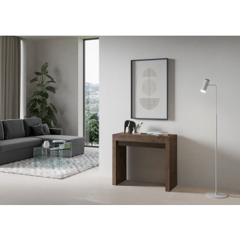 Console Roxell - Console Extensible 90x40/196 cm Roxell Small Frêne Blanc