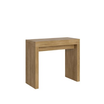 Console Roxell - Console Extensible 90x40/196 cm Roxell Small Frêne Blanc