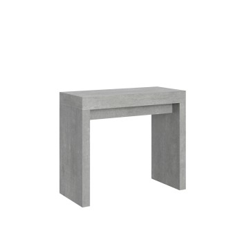 Console Roxell - Console Extensible 90x40/196 cm Roxell Small Frêne Blanc