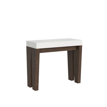 Spimbo Console - Console extensible 90x40/196 cm Spimbo Small Frêne Blanc