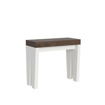 Spimbo Console - Console extensible 90x40/196 cm Spimbo Small Frêne Blanc