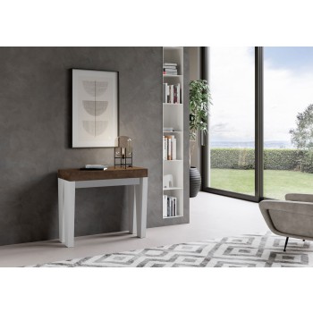 Spimbo Console - Console extensible 90x40/196 cm Spimbo Small Frêne Blanc