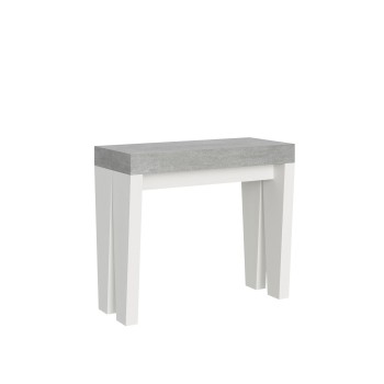 Spimbo Console - Console extensible 90x40/196 cm Spimbo Small Frêne Blanc