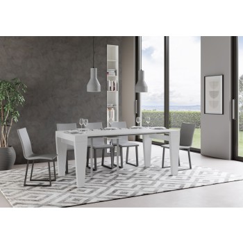 Spimbo Console - Console extensible 90x40/196 cm Spimbo Small Frêne Blanc