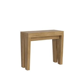 Spimbo Console - Console extensible 90x40/196 cm Spimbo Small Frêne Blanc