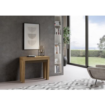 Spimbo Console - Console extensible 90x40/196 cm Spimbo Small Frêne Blanc