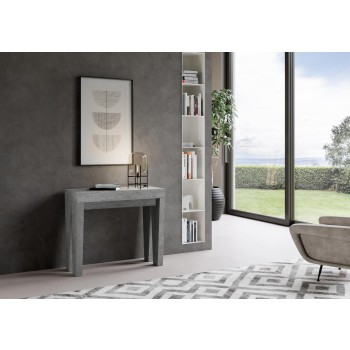 Spimbo Console - Console extensible 90x40/196 cm Spimbo Small Frêne Blanc