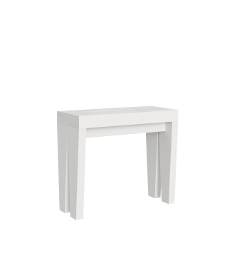 Spimbo Console - Console extensible 90x40/196 cm Spimbo Small Frêne Blanc