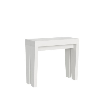 Spimbo Console - Console extensible 90x40/196 cm Spimbo Small Frêne Blanc