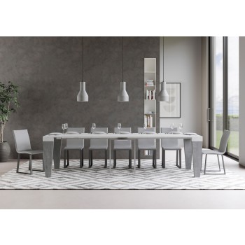 Console Spimbo - Console Extensible 90x40/300 cm Spimbo Frêne Blanc