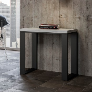 Console Tecno Libra - Console ouvrante 90x45/90 cm Tecno Libra Chêne Nature Structure Anthracite