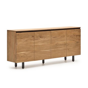 Buffet Uxue en bois d'acacia massif, finition naturelle