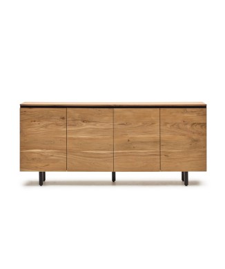 Buffet Uxue en bois d'acacia massif, finition naturelle