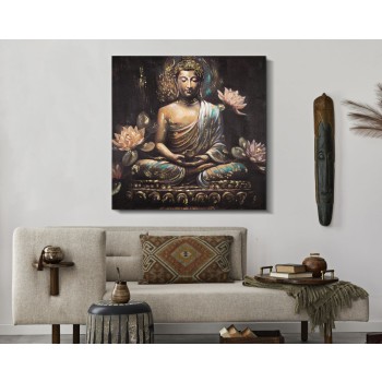 PEINTURE SUR TOILE BOUDDHA -A-