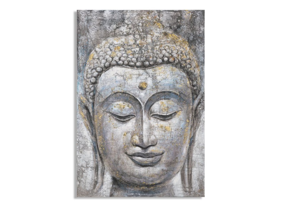 TABLEAU SUR TOILE VISAGE BOUDDHA LUMIERE -A-