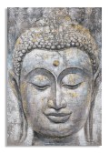 TABLEAU SUR TOILE VISAGE BOUDDHA LUMIERE -A-