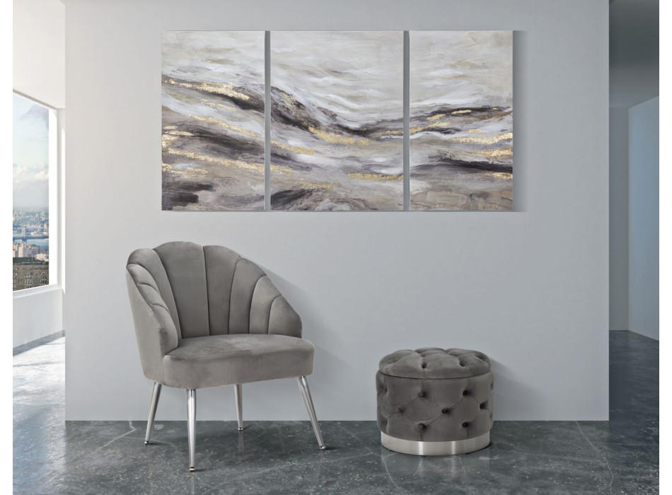 PEINTURE SUR TOILE MONTY SET 3 PCS